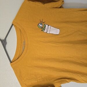 Dikotomy | Yellow Short Sleeve Tee Size Small